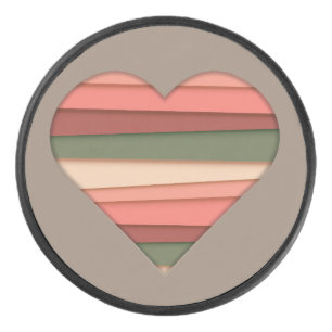 Amour du coeur rayé Saint-Valentin