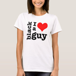 amour du T-shirt I un type noir