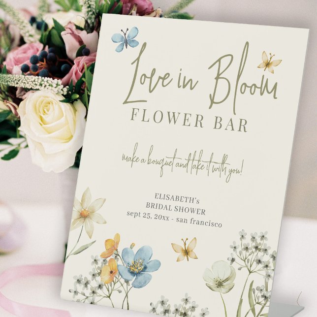 Amour en fleur nuptiale signe de la barre de fleur (Créateur téléchargé)