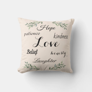 Amour, espoir, coussin de bonté