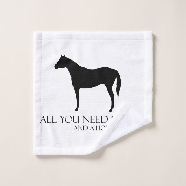 Amour Et Cheval (Gant de toilette)