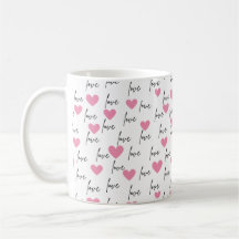 Amour et Coeurs Chérie Mug