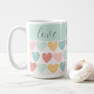 Amour et Coeurs Mug coloré