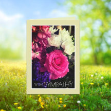 Amour et condoléances ! Carte spéciale Sympathie