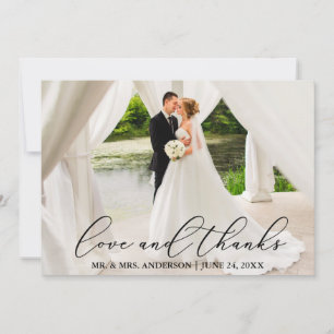 Amour et Merci Élégant Mariage de calligraphie
