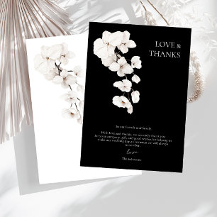 Amour et Merci Orchidées Blanches Noires Mariage F