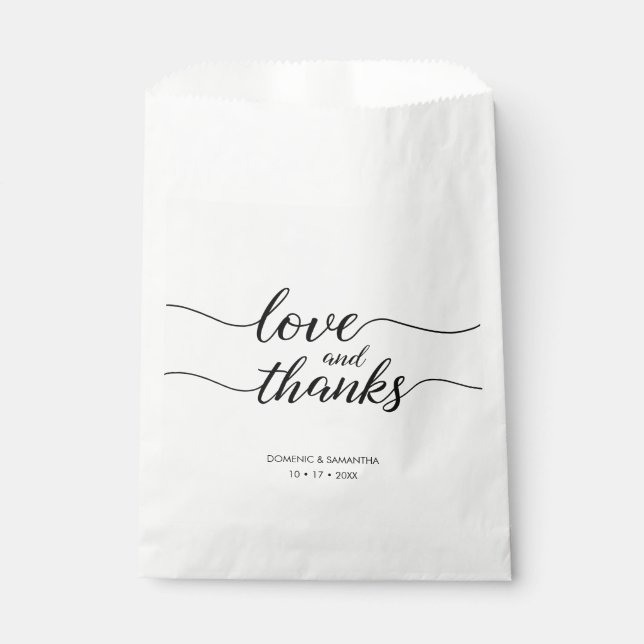 Amour et merci Script Mariage Sacs spéciaux (Devant)