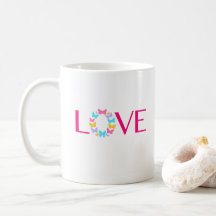 Amour et papillons Coffee Mug