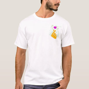 Amour et support Gesture main T-shirt design