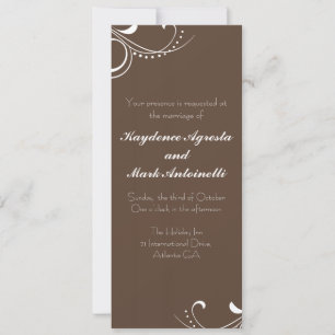 Amour éternel Invitation au mariage personnalisé (