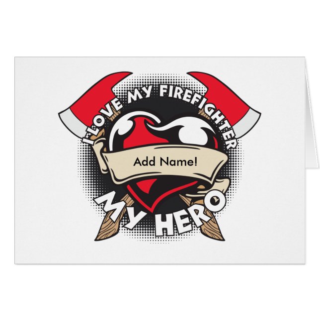 Amour fait sur commande mon sapeur-pompier (Devant horizontal)