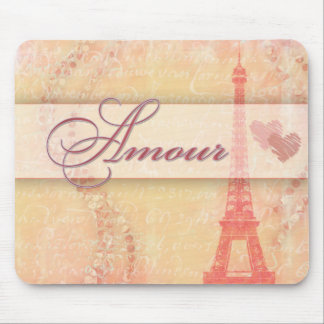 Amour in Paris Mouse Pad