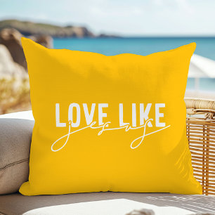 Amour Jaune comme Jésus Christian Jouer Oreiller