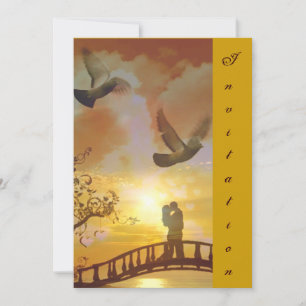 Amour & le coucher de soleil _ Invitation