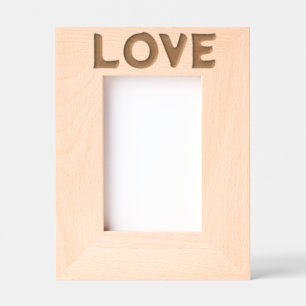 AMOUR MARIAGE LASER RECHERCHÉ CADRE PHOTO EN BOIS