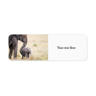 Amour maternel éléphant photo personnalisable é