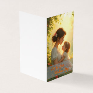 Amour maternel tendre dans la lumière florissante