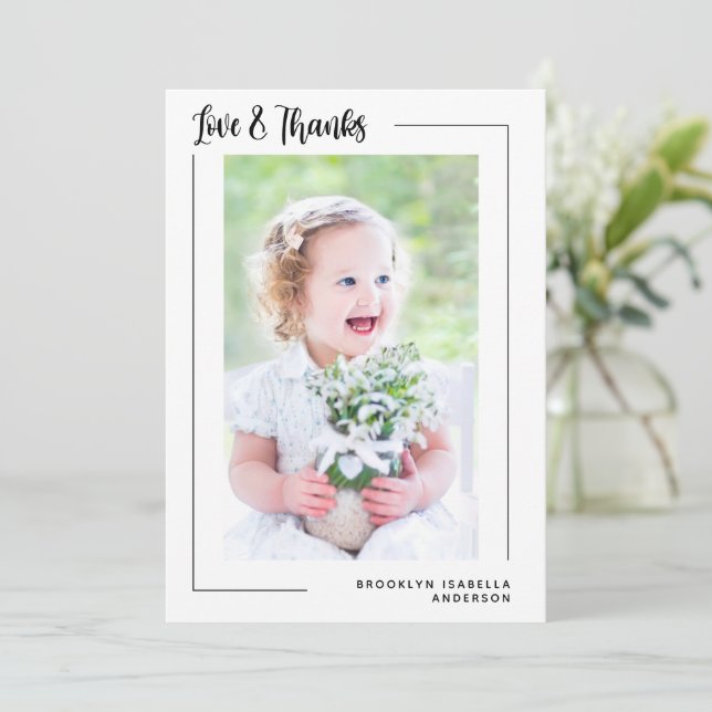 Amour & Merci Photo moderne Baptême (Debout devant)