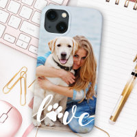 AMOUR Moderne Étui iPhone personnalisé avec photo
