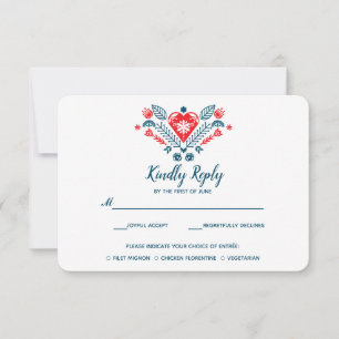 Amour nordique   Mariage RSVP avec choix de repas
