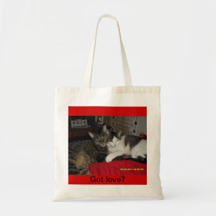 Amour obtenu - chats sur un sac