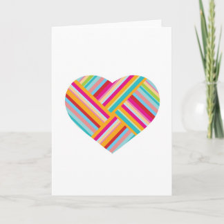 Amour orienté, carte de voeux de coeur