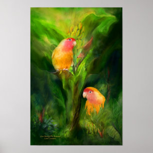 Amour Parmi Les Bananes Poster D'Art / Imprimer