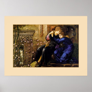Amour parmi les ruines - Poster pré-Raphaelite