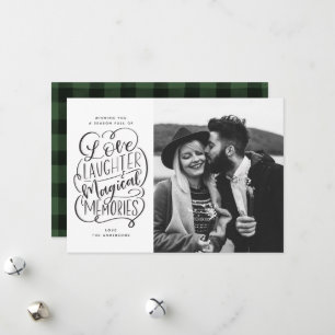 Amour rire Magique Souvenirs Carte photo de vacanc