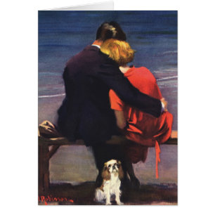 Amour romantique vintage, Romance sur la plage