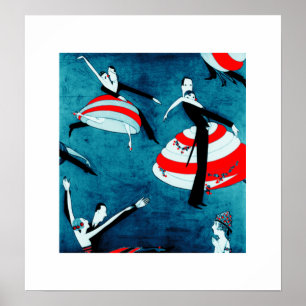 Amour. Saint Valentin Cadeau Art Déco Imprimés