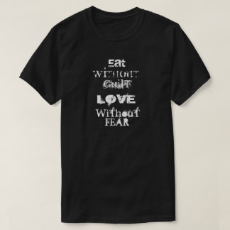 "Amour sans T-shirt foncé des hommes de