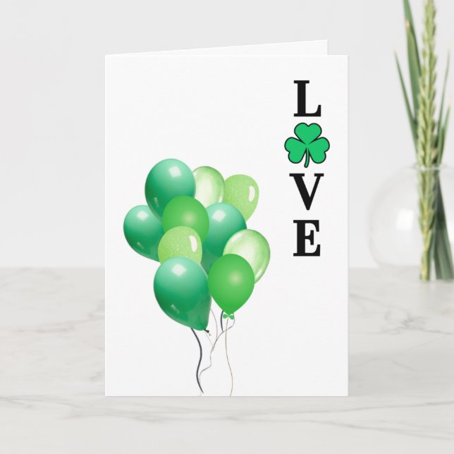 AMOUR, Shamrock de trèfle, Jour de la Saint Patric (Devant)