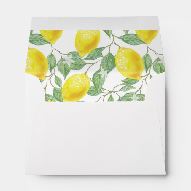 Amour sicilien - Enveloppes de citron imprimées (Dos (Bas))