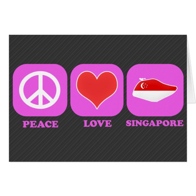 Amour Singapour de paix (Devant horizontal)