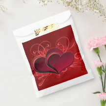Amour Thème Red Hearts Party Favoriser les sacs