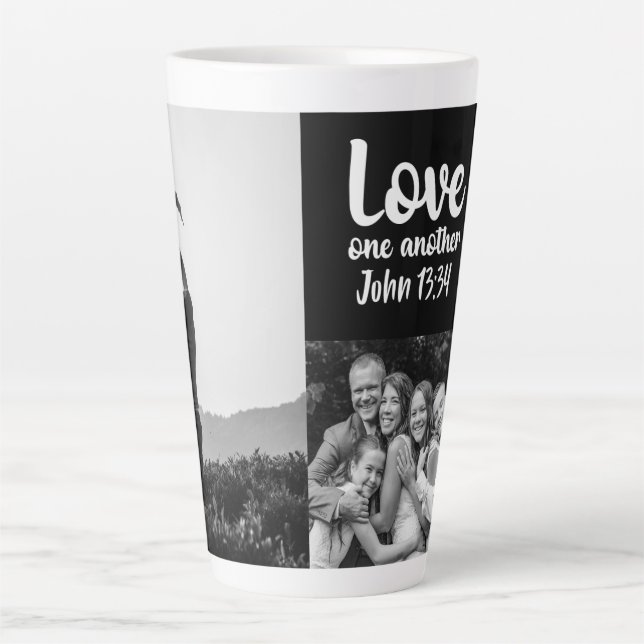 Amour Un Autre Jean 13:34 Latte Mug Personnalisé (Devant)