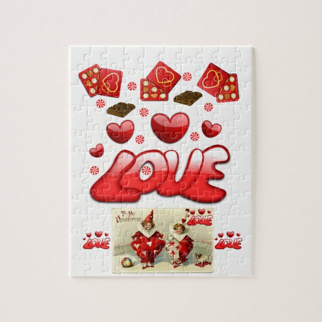 amour valentines puzzle enfants (Vertical)