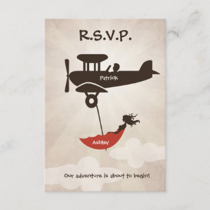AMOUR VOL Mariage RSVP Invitation