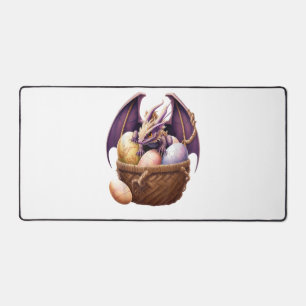 Amoureuse de fille dragon collectant des œufs de P