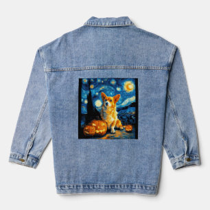 Amoureux de Corgi Peinture de van gogh nuit étoilé