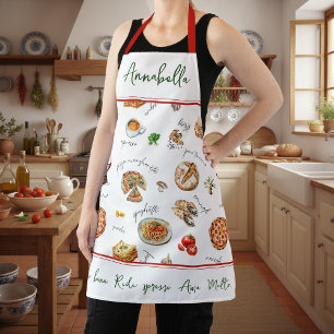 Amoureux de la cuisine italienne, tablier de cuisi