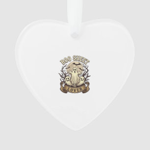 Amoureux de la feuille Boo Halloween Fantômes Lune