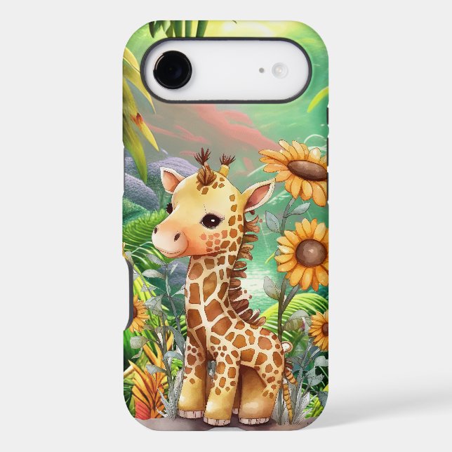 amoureux de la jungle aux girafes mignonnes (Verso)