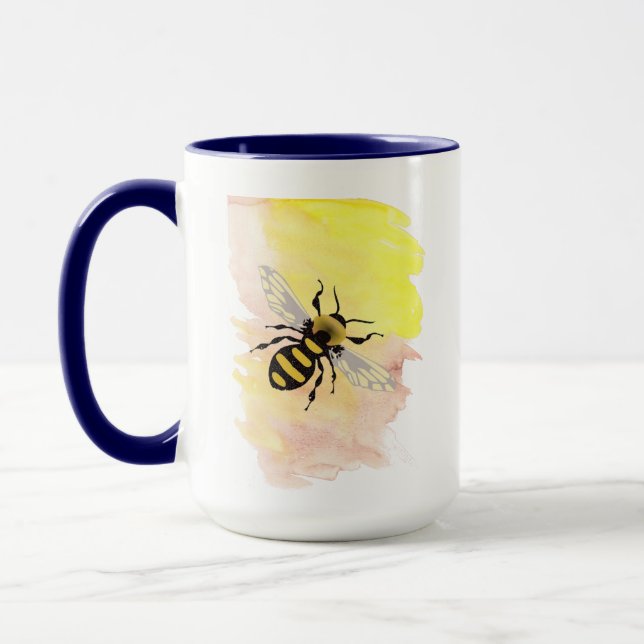 Amoureux de la nature Miel Bee tasse de café (Gauche)