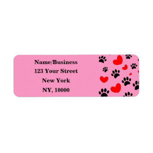 Amoureux de les chiens Black Empreintes de pattes