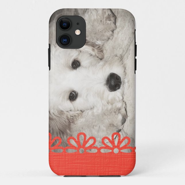Amoureux de les chiens Photo iPhone 5 Coque (Dos)