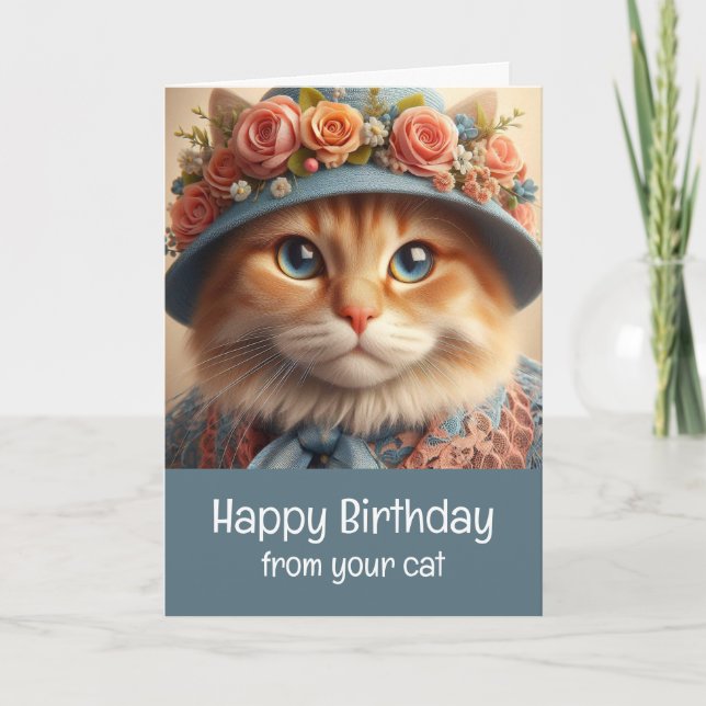 Amoureux des chats De Votre Chat Cute Bonne Carte  (Devant)