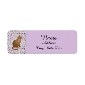 Amoureux des chats Mosaic Purple Propriétaire d'an