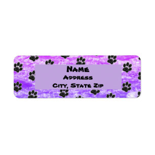 Amoureux des chiens bleu violet Abstrait  chiot Em